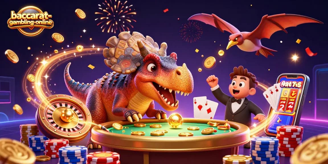 Experience thrilling baccarat action with baccarat-gambling-online as luck and skill collide in a dynamic casino scene.