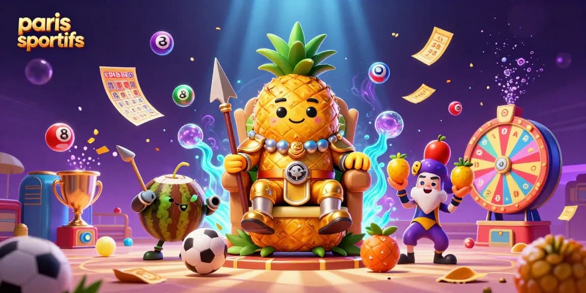 Pariez sur vos paris sportifs avec ces personnages animés et des éléments de jeu vibrants.