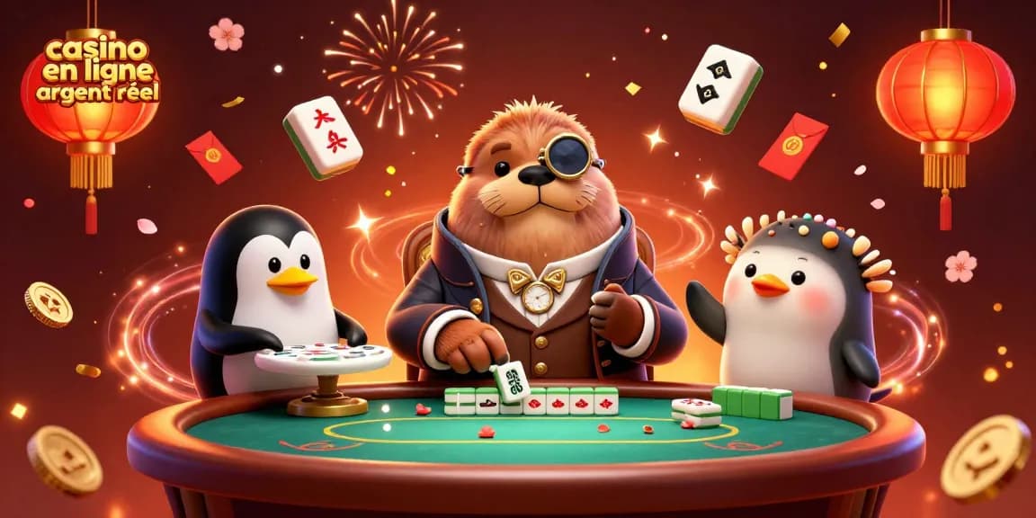 Gagnez aux jeux avec casino en ligne argent réel dans cette scène immersive et festive.