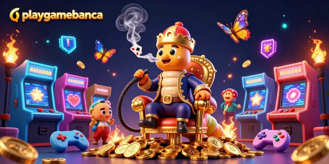 Experience thrilling gameplay and win big at playgamebanca with vibrant 3D casino elements.