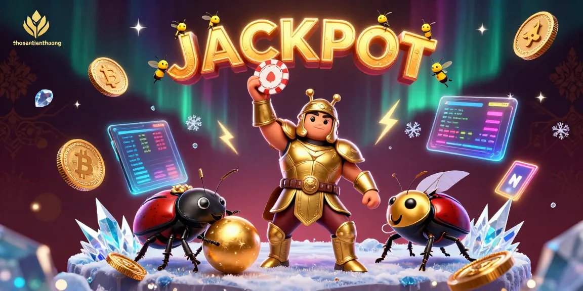 Spin for great wins at thosantienthuong with a victorious beetle in captivating casino art.