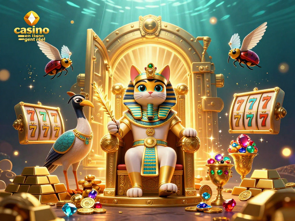 Engagez-vous dans une expérience ludique au casino en ligne argent réel avec cette scène captivante.