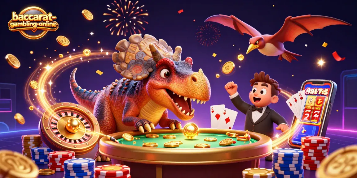 Experience thrilling baccarat action with baccarat-gambling-online as luck and skill collide in a dynamic casino scene.