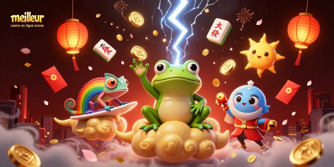 Gagnez avec le meilleur casino en ligne suisse à travers une illustration vibrante et magique.
