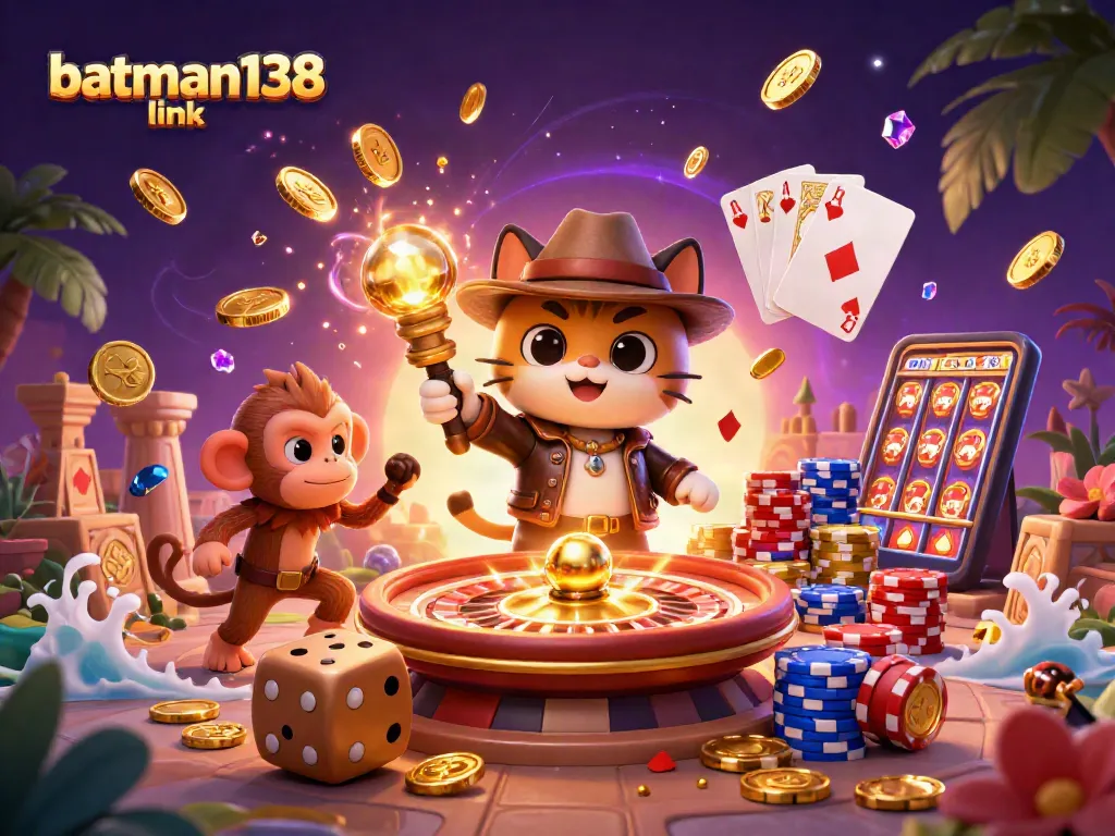 Engage with batman138 link and discover golden casino treasures in this vibrant, dynamic scene.