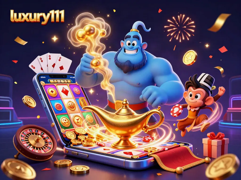 Experience the thrill of luxury111 slots as magic unfolds in an engaging casino scene.