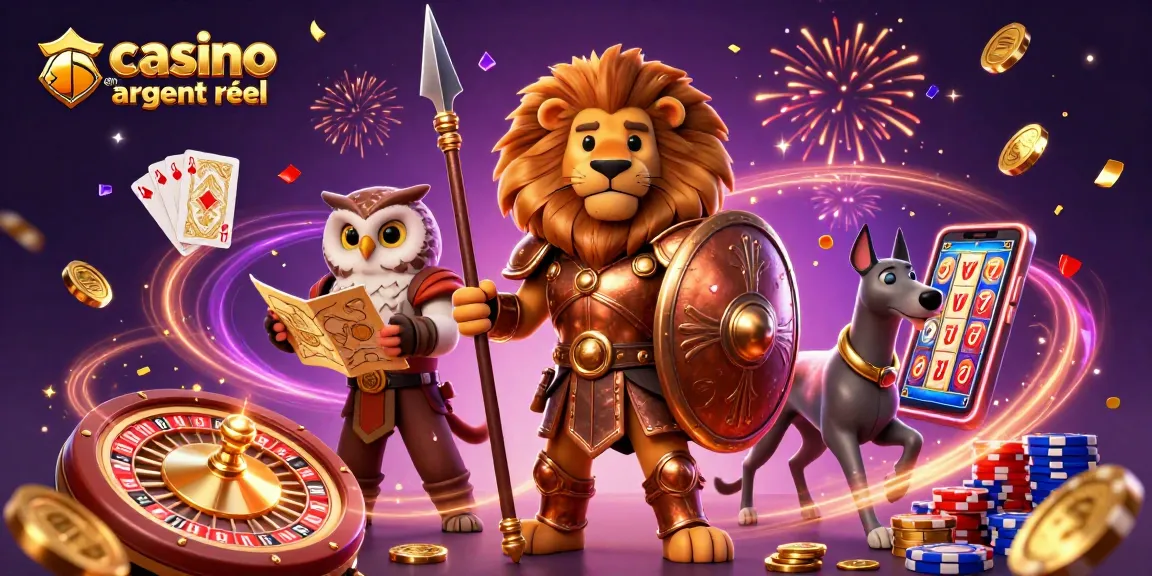 Jouer sur un casino en ligne argent réel avec des personnages de jeu captivants.