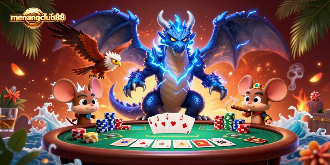 Join the exciting action at menangclub88 with electrifying characters and poker elements in dynamic play.