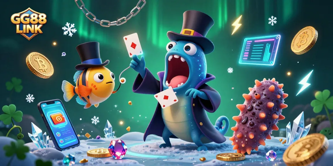 Experience exciting gaming adventures at GG88 LINK with a vibrant underwater scene featuring magical characters.