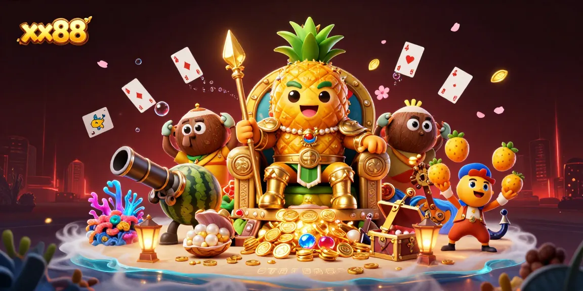 Engage with the exciting world of gaming at xx88 with vibrant characters and thrilling casino elements.