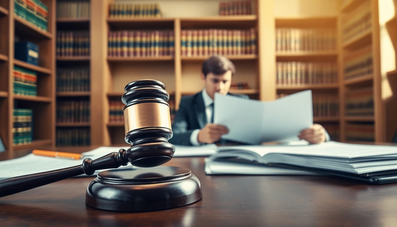 Probate legal documents with a gavel in a professional setting.