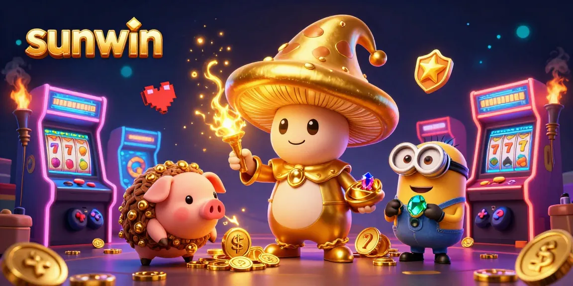 Step into the world of sunwin, where a golden mushroom wizard and his treasure-hunting pig lead a vibrant gamble.
