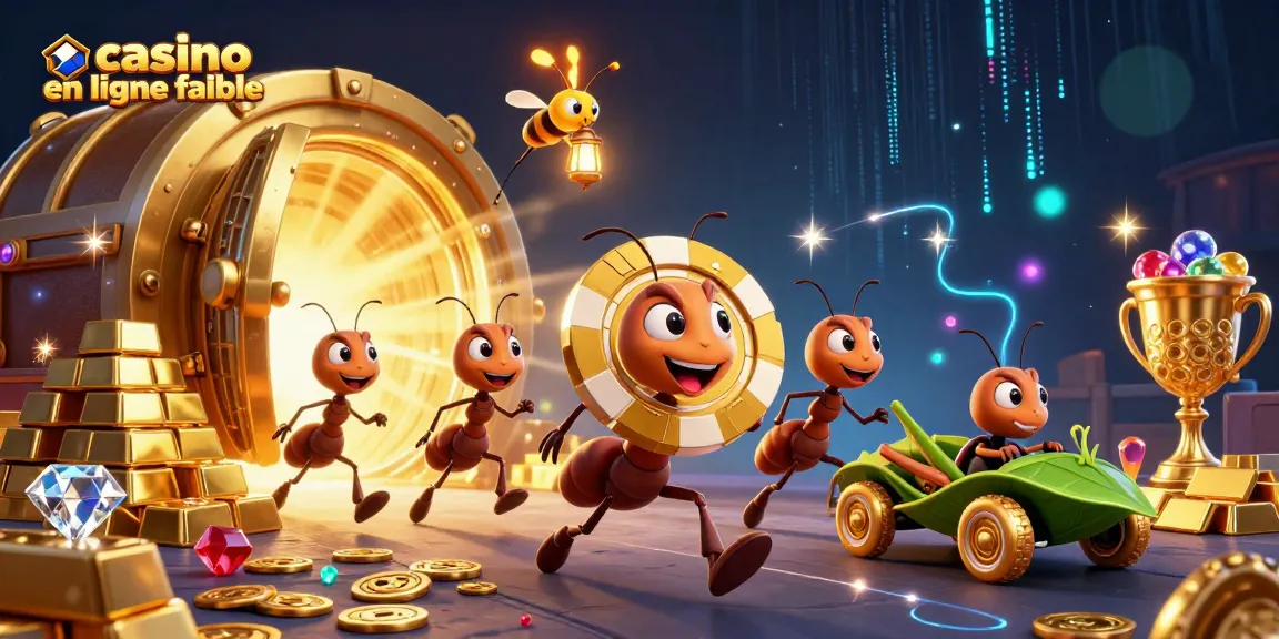 Voir des fourmis s'attaquer à un casino en ligne fiable avec une aventure audacieuse.
