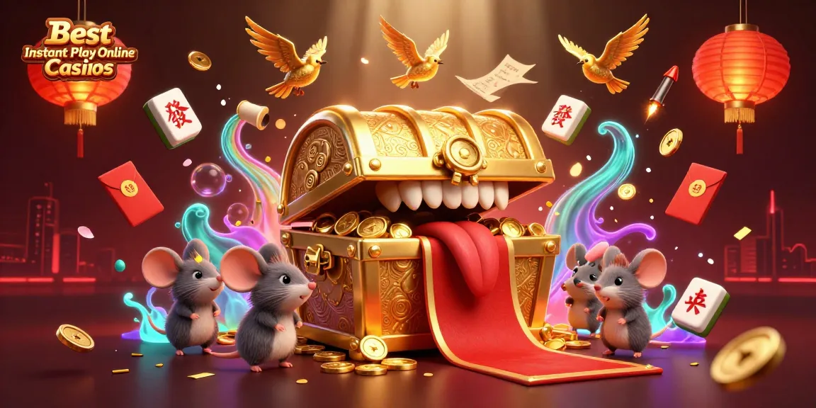 Experience gaming excitement at Best Instant Play Online Casinos with vibrant characters and elements.