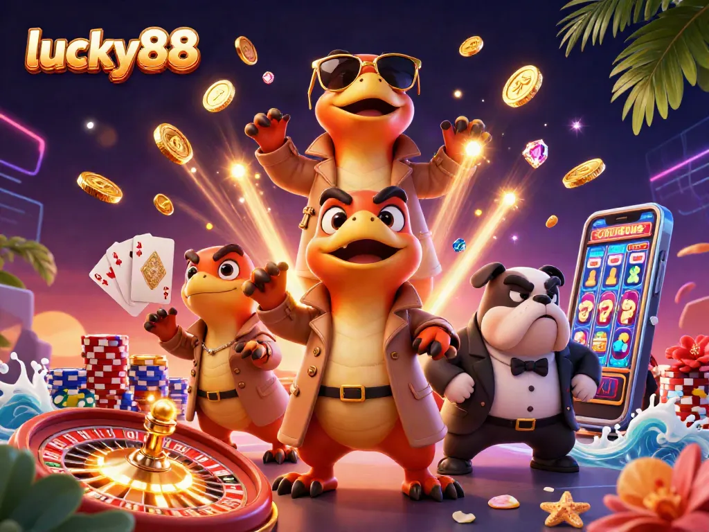 Experience the excitement of lucky88 as three disguised raptors attempt entry into a VIP casino.