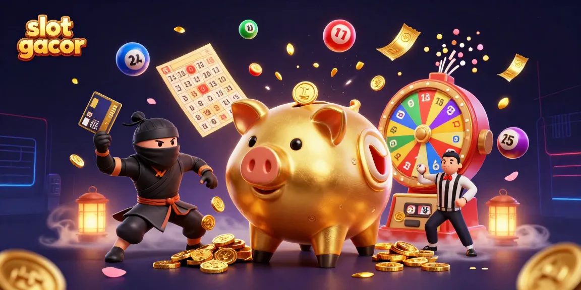 Engage with slot gacor through an exciting casino scene featuring dynamic characters and vivid gaming elements.