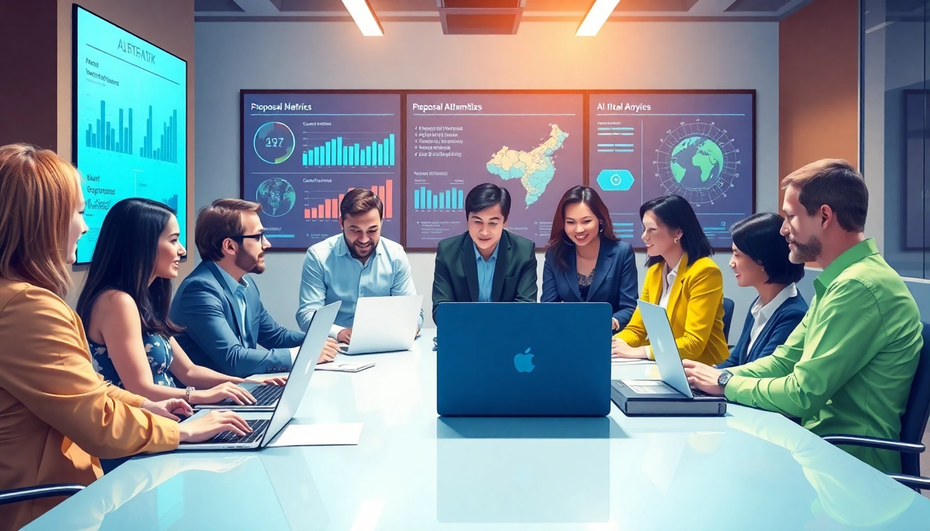 Enhance federal proposal automation efficiency with a professional team collaborating on projects.