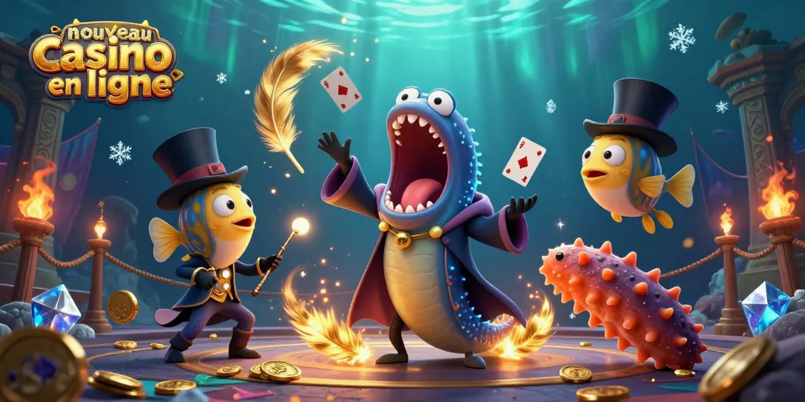 Profitez de l'excitation d'un nouveau casino en ligne avec une performance de magie aquatique captivante.