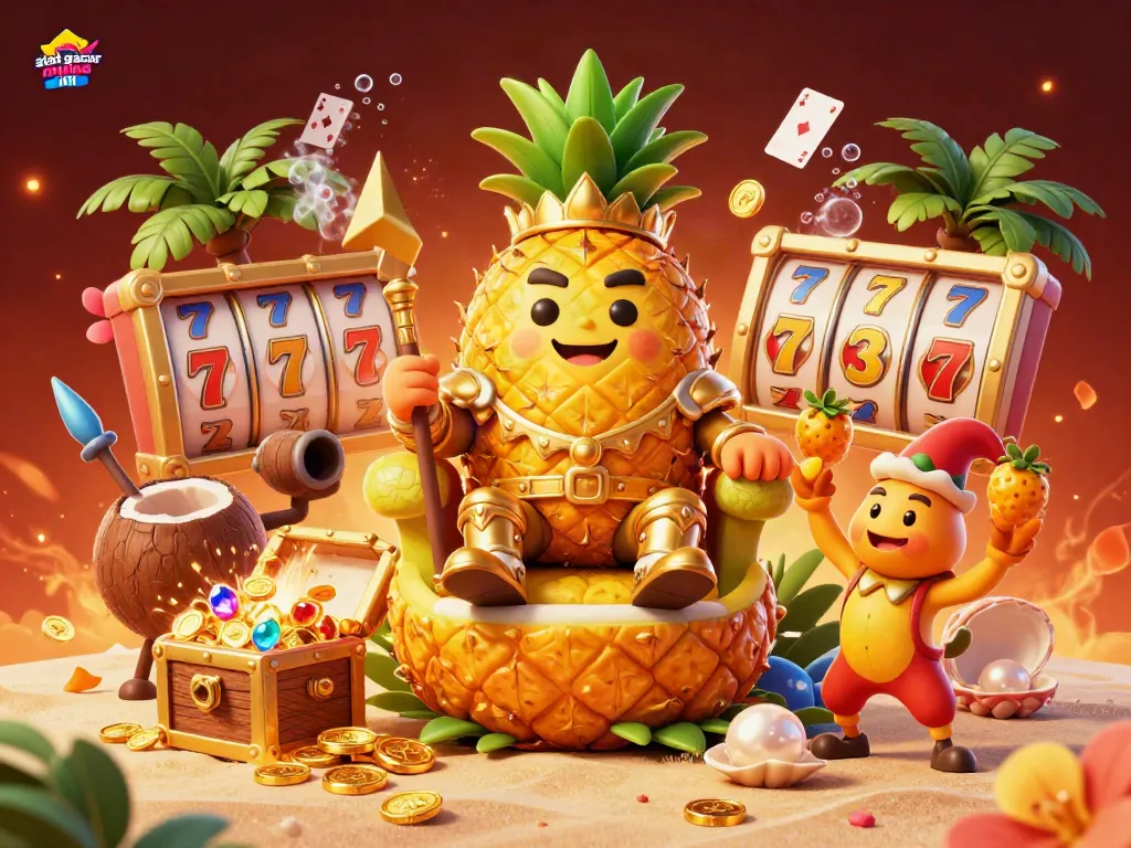 Experience the engaging gameplay of slot gacor malma ini with a vibrant casino illustration featuring lively characters and elements.