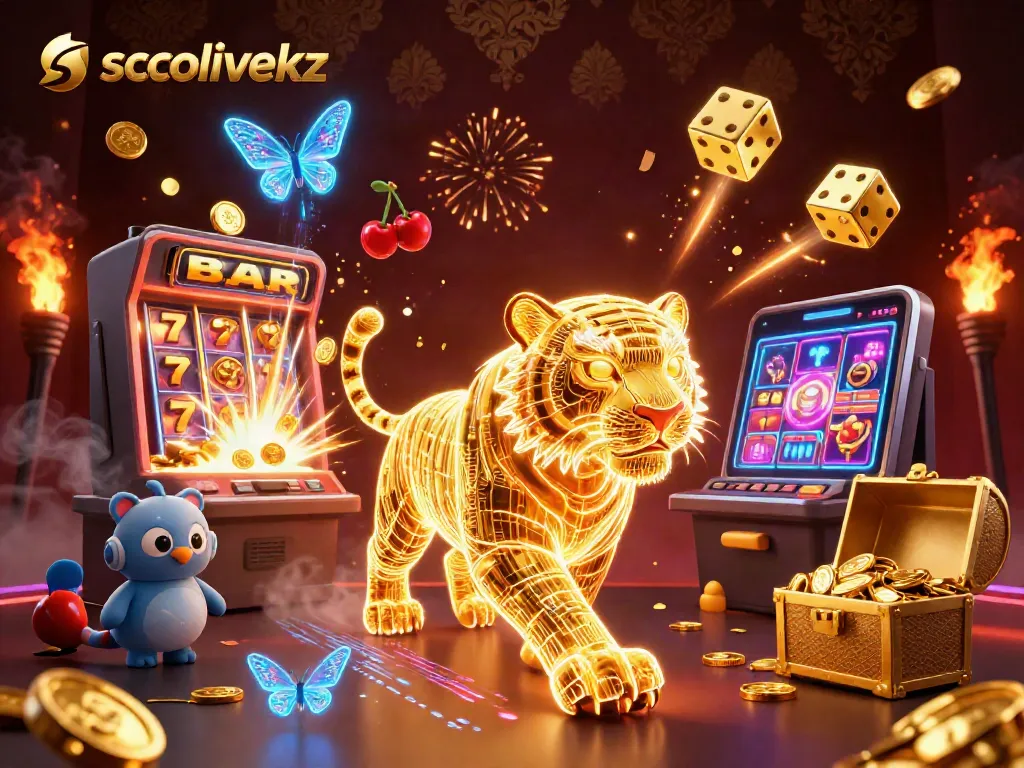 Experience the excitement of socolivekz with a vibrant casino illustration featuring dynamic slot games.