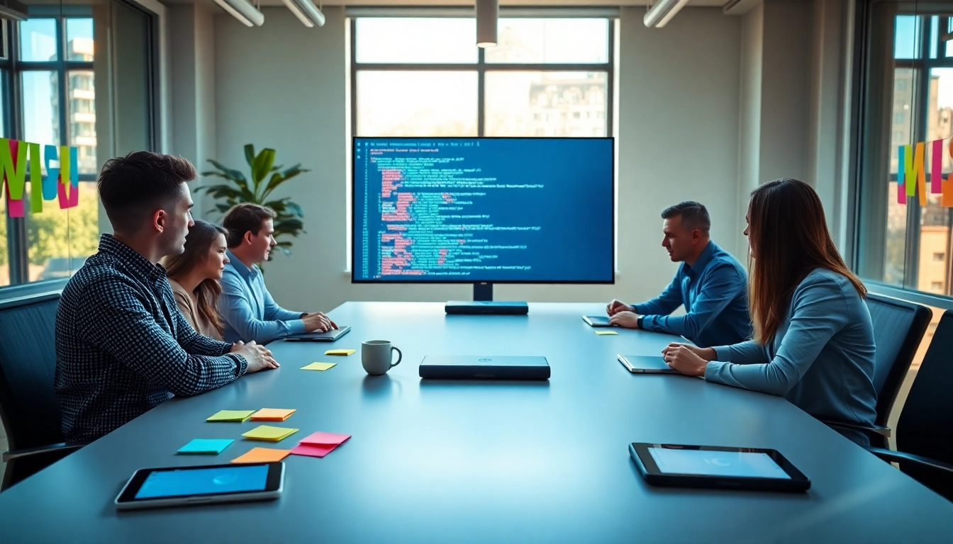 Collaborative session on Headless Shopify development with a modern workspace setup.