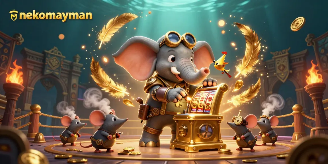 Spin golden slots with nekomayman and its engaging steampunk elements, enjoy thrilling betting action!
