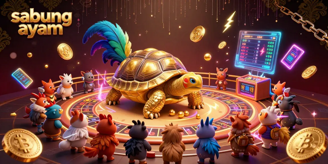 Experience thrilling sabung ayam action in an exciting cockfighting arena with vibrant energy and lively characters.