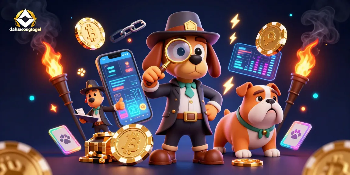 Engage with daftarcongtogel through an intriguing 3D illustration of luck and adventure in gambling.