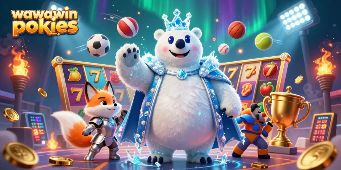 Engage in wawawin pokies excitement with vibrant 3D characters and gaming elements.