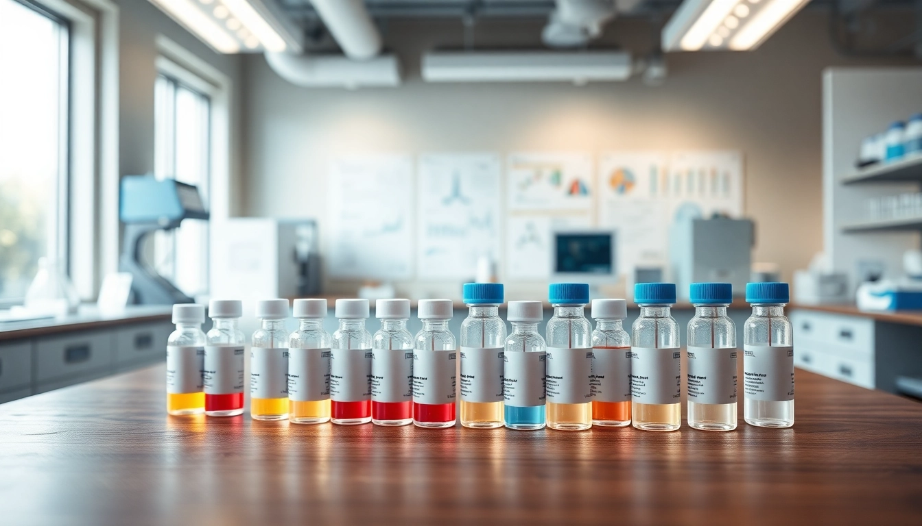 Explore peptides for sale displayed in a professional lab, emphasizing quality and research integrity.