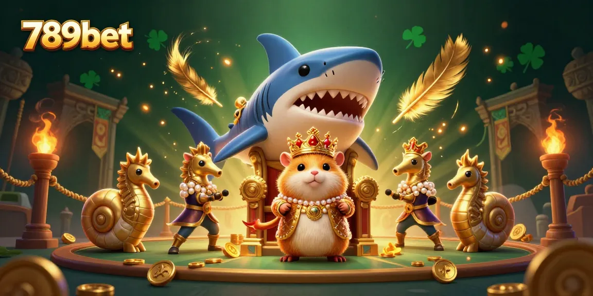 Engage with thrilling gameplay featuring 789bet's king as a fearless hamster amidst a colorful casino kingdom.