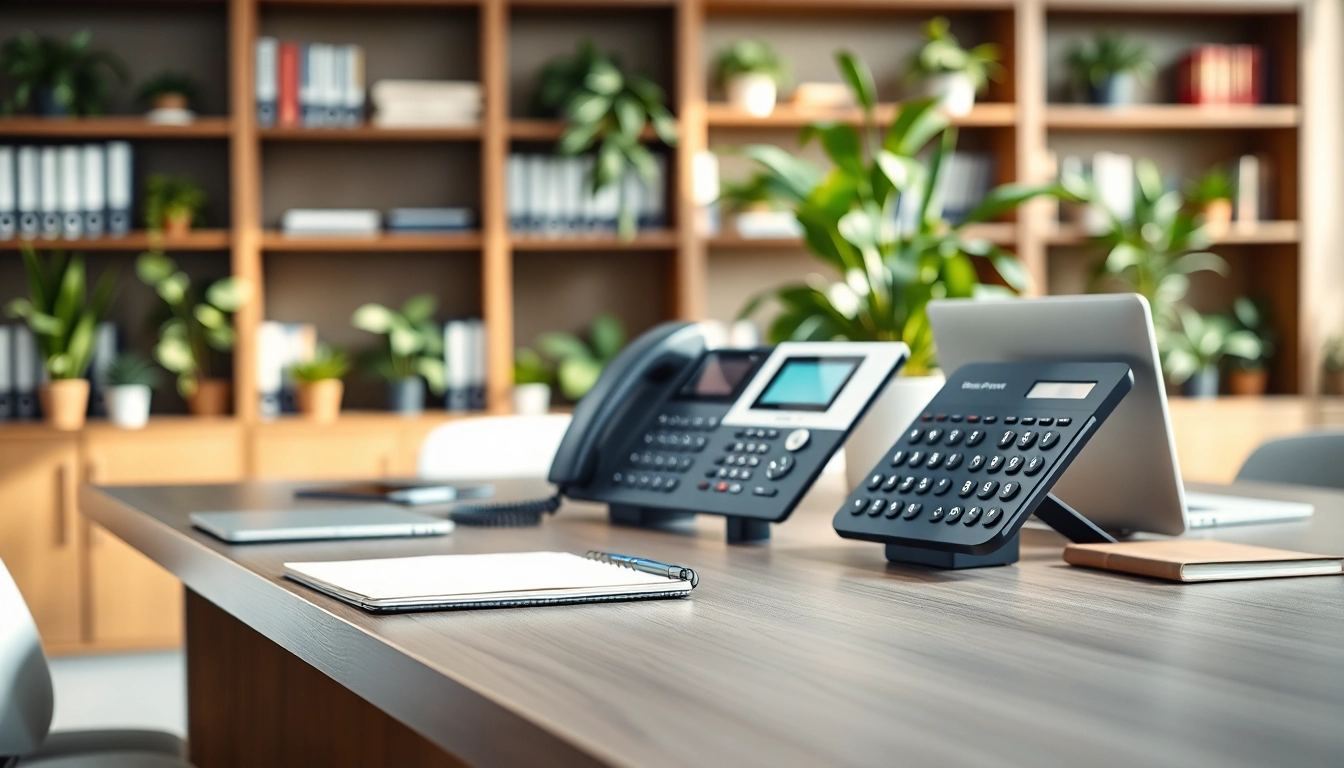 Enhance communication with innovative business phone systems in a modern office setup.