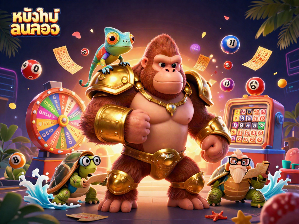 ภาพสัญลักษณ์ของหนังใหม่ชนโรง ที่เต็มไปด้วยเกมลอตเตอรีและโชคลาภในคาสิโน
