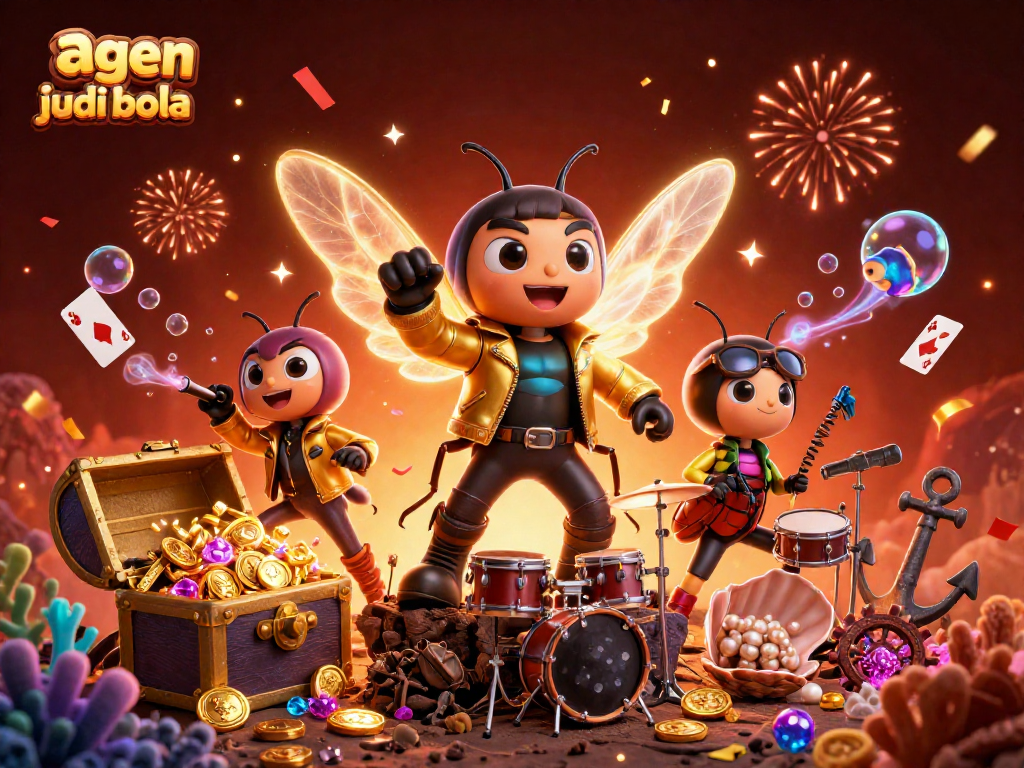 Experience exhilarating gameplay at agen judi bola with dynamic characters and vibrant casino elements.