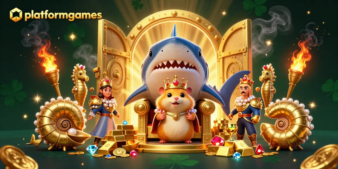 Engage with platformgames as the golden hamster king leads a treasure-filled casino adventure.