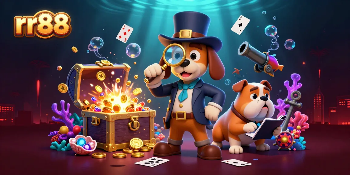 Join the adventure at rr88 with vivid casino elements and dynamic characters exploring treasures.