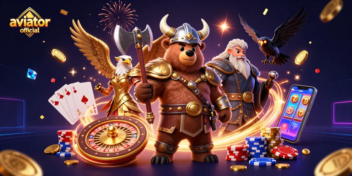 Experience thrilling gameplay with aviator official in this vibrant casino illustration featuring dynamic elements.
