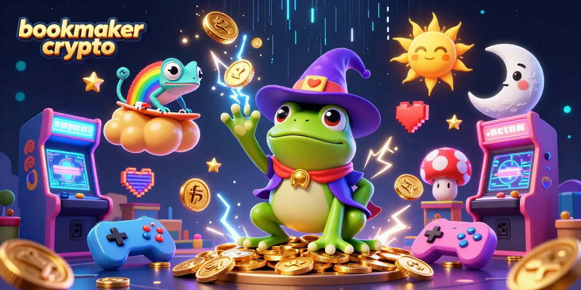 Pariez avec bookmaker crypto, profitez d'une illustration dynamique et pleine de détails sur les paris sportifs.