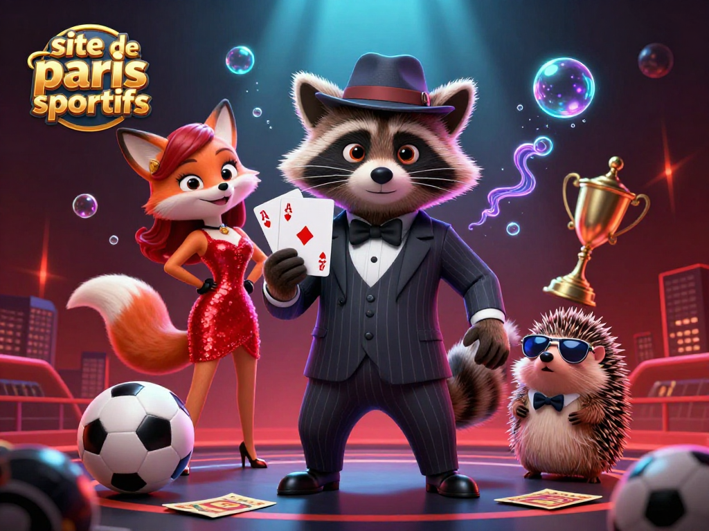 Placer des paris sur le site de paris sportifs avec des personnages animés dans un décor vibrant et plein de surprises.